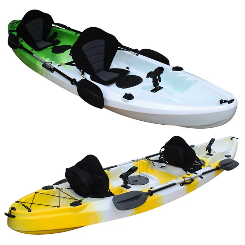 hot sale fishing canoe/kayak Light weight custom durable kayak 2 seater in china