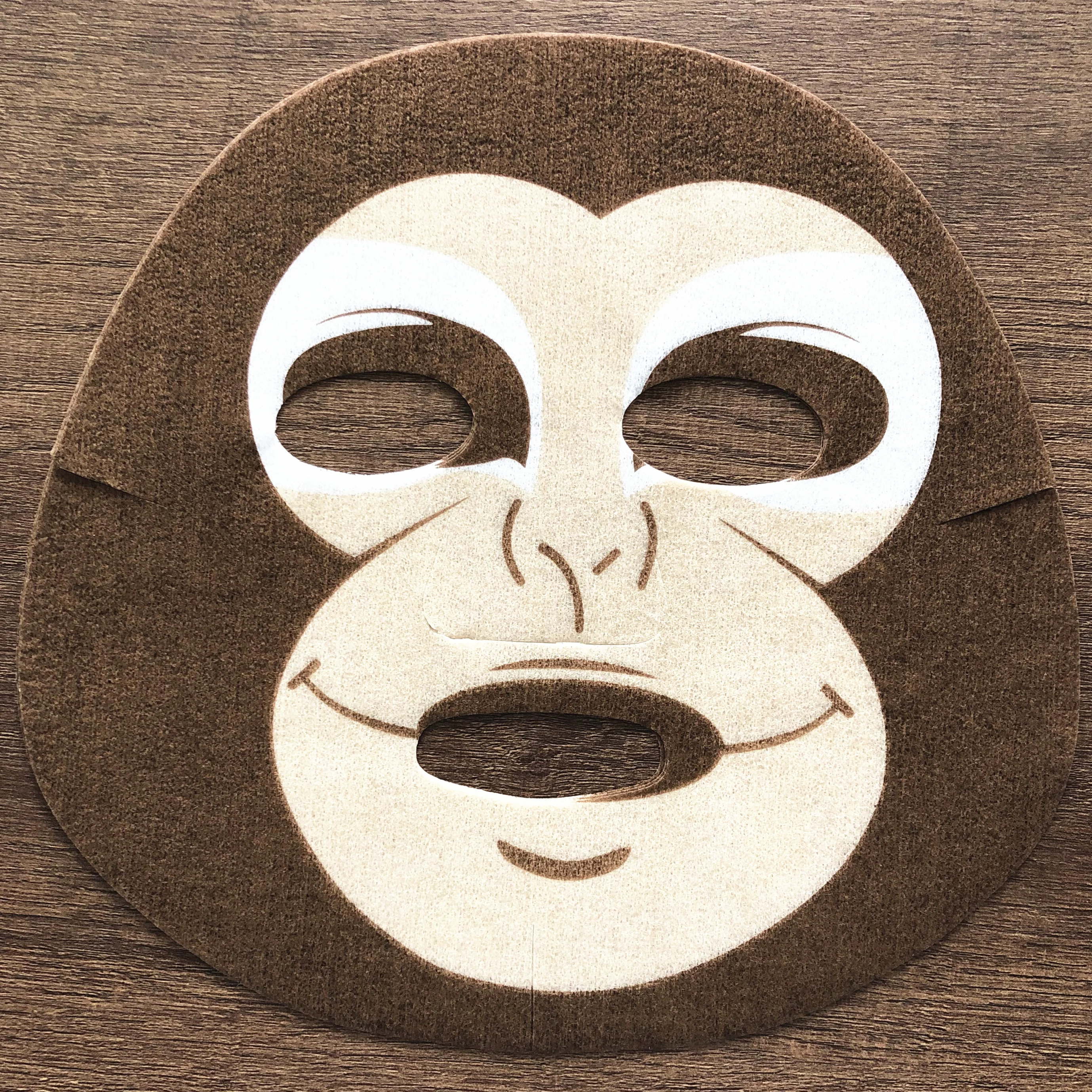 Novel design animal mask cloth a variety of mask materials monkey pattern mask custom face shape