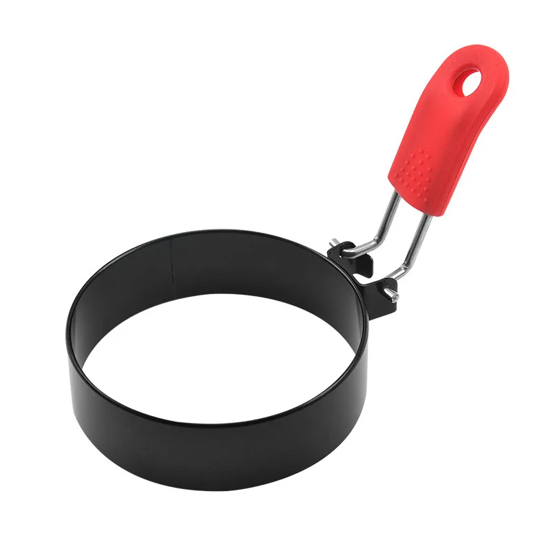 CR04 Nonstick Egg Rings Round Crumpet Ring Mold Shaper for English Muffins Pancake Cooking Griddle - Portable Grill Accessories