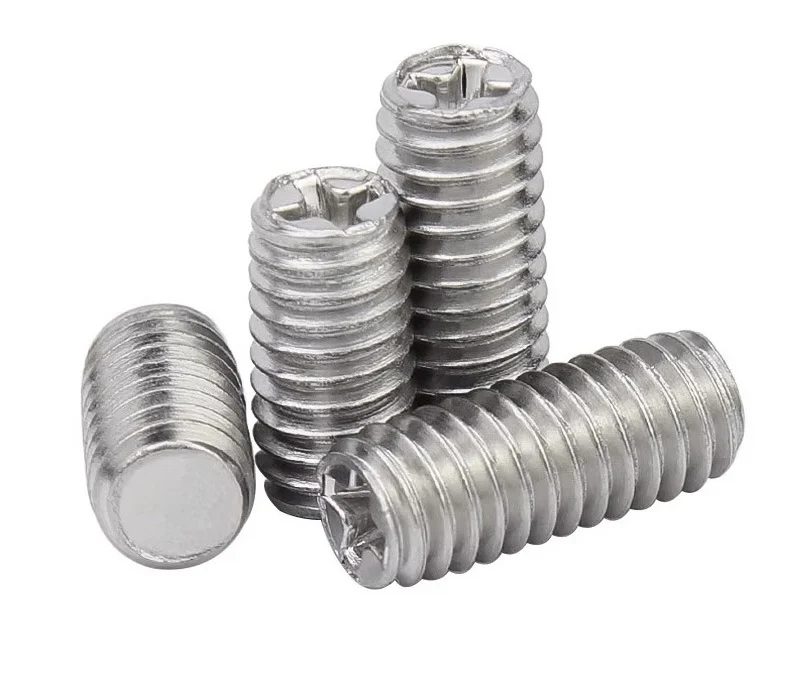 Cross Recessed Set Screws with Flat point Stainless Steel Phillips Set Screw