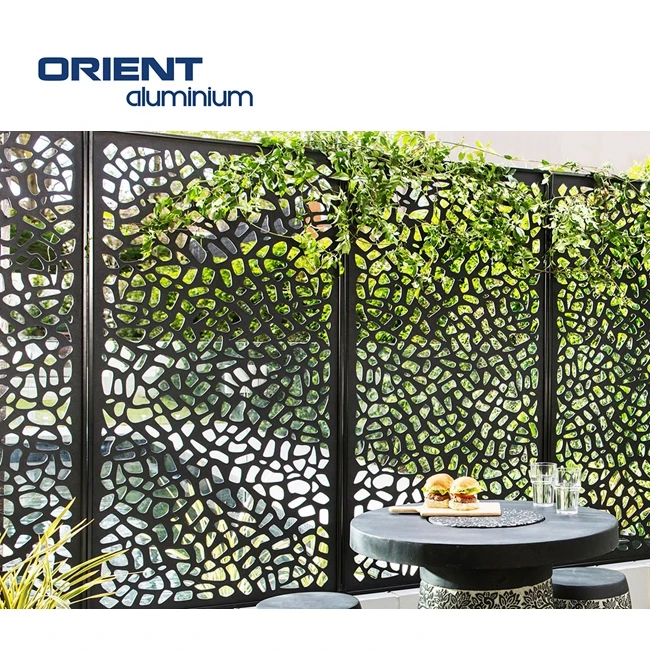 Sliding separator soundproof divider salon laser cut patio partition dividing wall separators outdoor patio screen panels