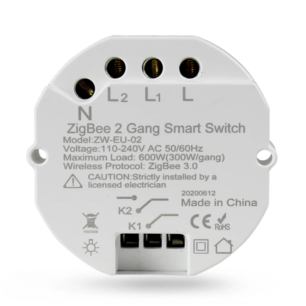  Zigbee 3 0 выключатель света SmartThings Hubitat APP дистанционное управление для дома 1/2 Way mini Поддержка google Home