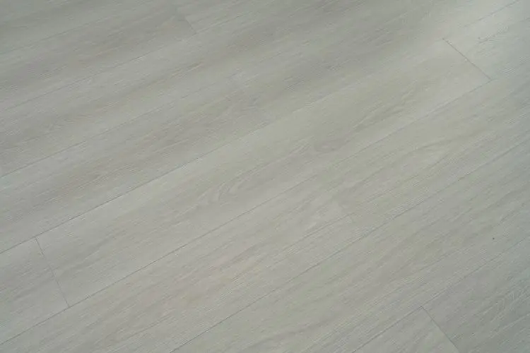12mm HDF indoor residential light grey wax wood grain surface laminate flooring