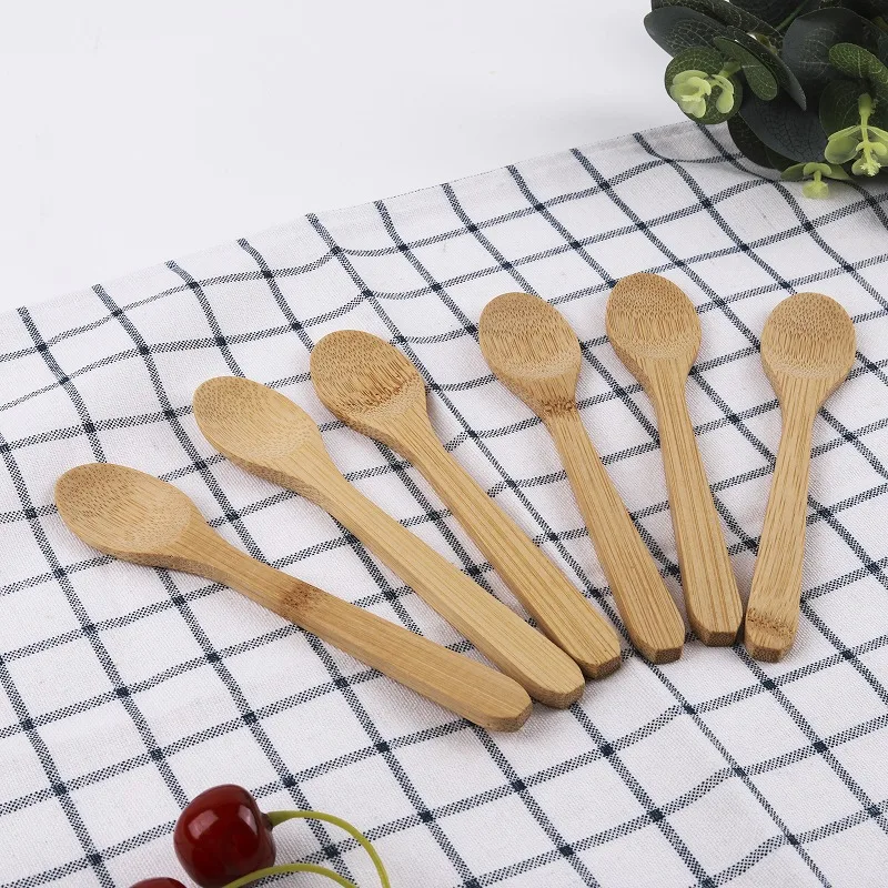 Low price wooden spoon set  Eco-friendly health  Ice cream  coffee honey bamboo spoon