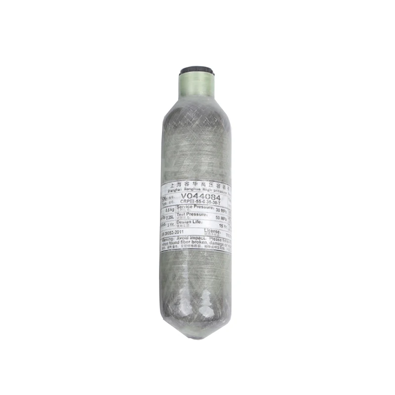 6061 Aluminum Alloy 300bar  Paintball 0.5L PCP Air Tank Carbon composite  fiber cylinder