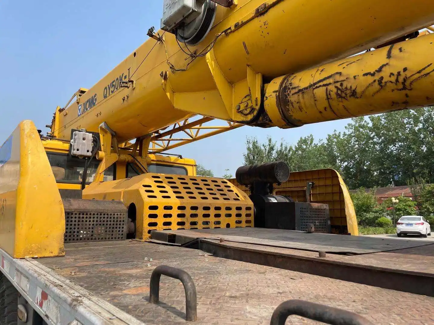 Used chinese truck crane qy50k 50 tons hydraulic mobile crane price for sale