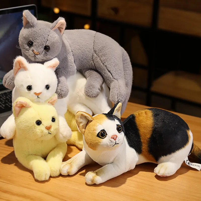 SongshanToys Peluches Plushies Soft Kawaii Cute Custom Decoration Anime Simulation Stuffed Animal Cat Plush Toy