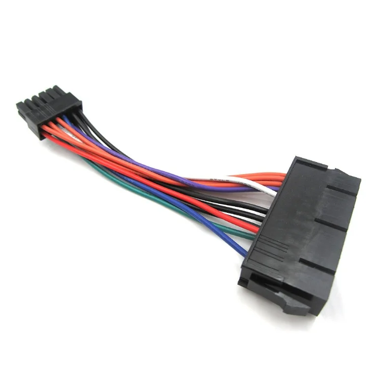 Оптовая продажа от 24 Pin до 12 ATX PSU основной адаптер питания плетеный рукав кабель для материнской платы