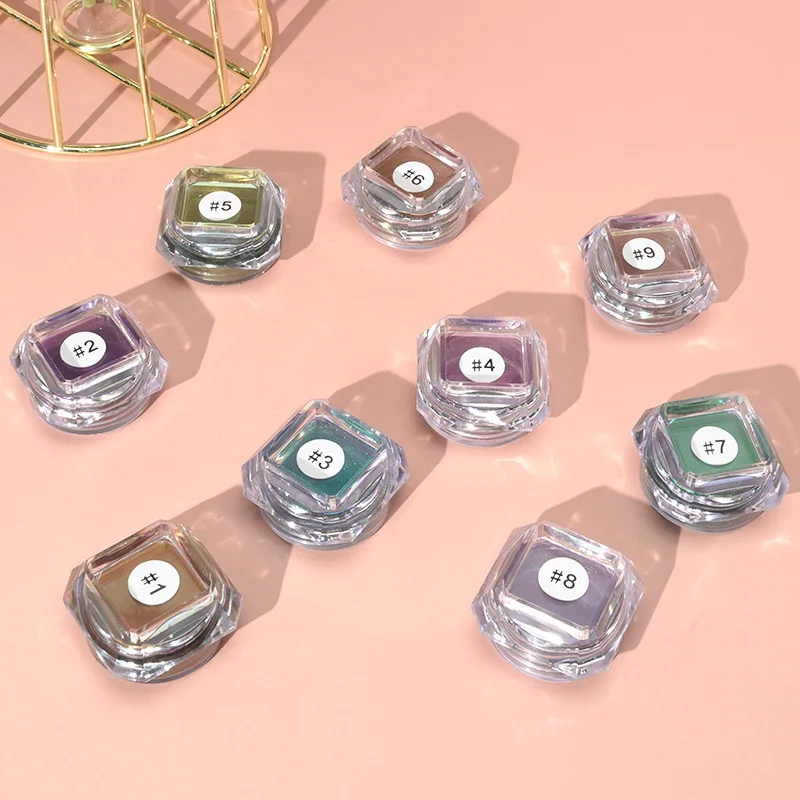 Wholesale Waterproof Pigments Makeup Eye Shadow flash Powder Satin Vegan Single Eyeshadow