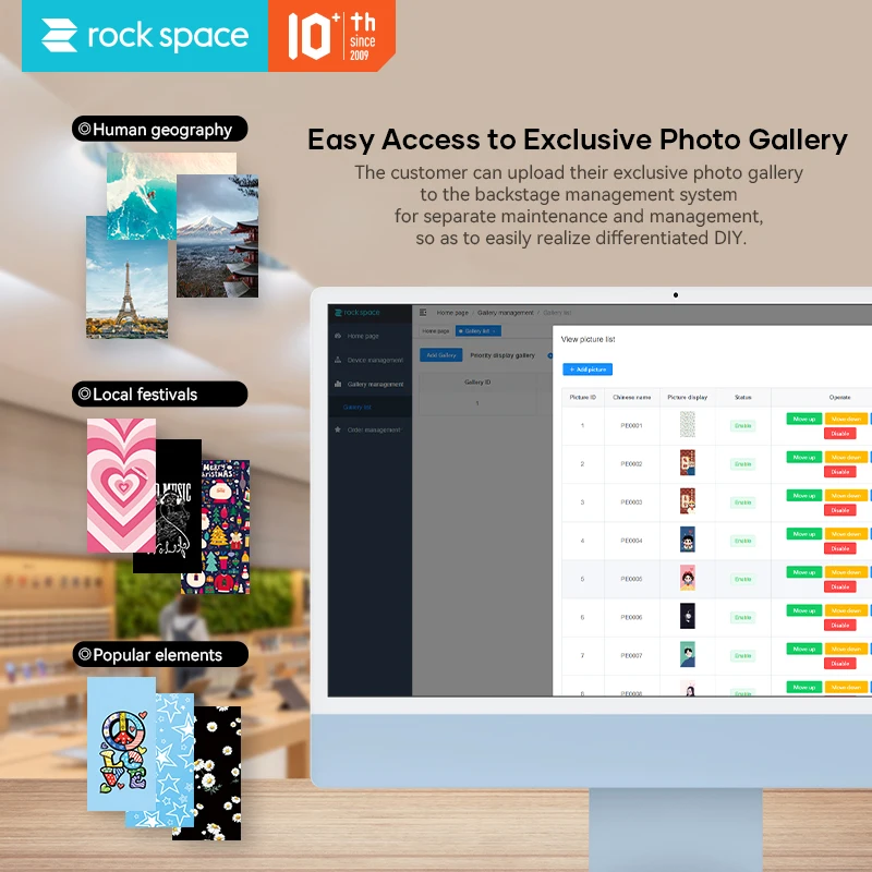 Rock Space 3D Sublimation Vacuum Heat Press Machine Phone Case Printer for iPhone and Samsung