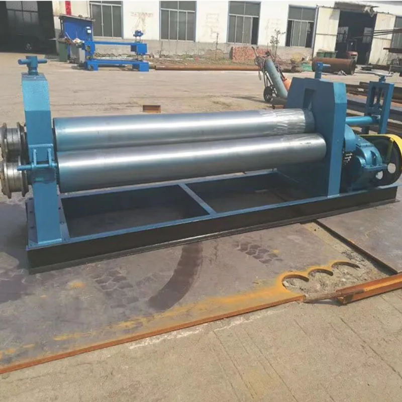 Iron sheet bender metal sheet rolling machine 3 roller steel plate bending machine