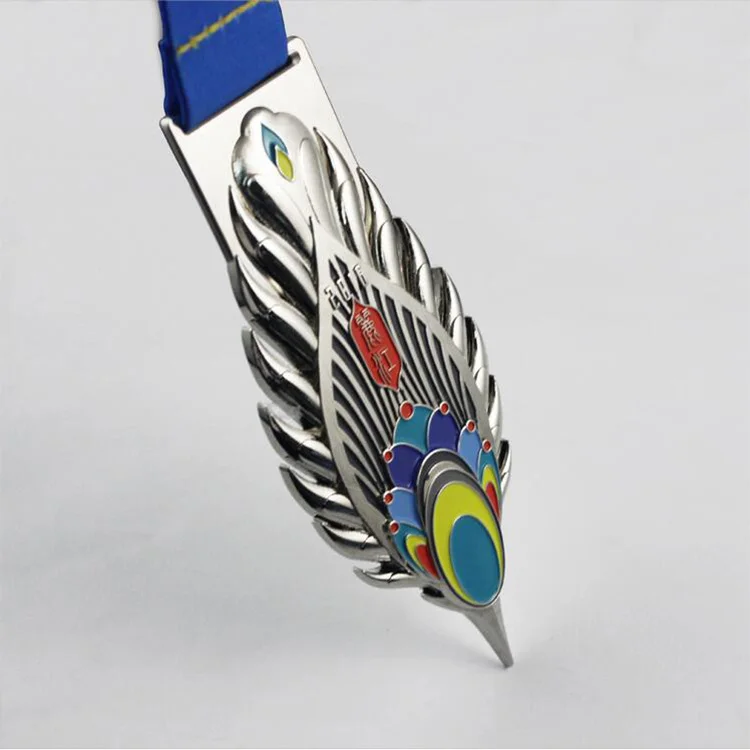 Оптовая продажа дизайн гимнастика горка катание на лыжах много видов соревнований гонки спорт золотая серебряная медная медаль с лентой