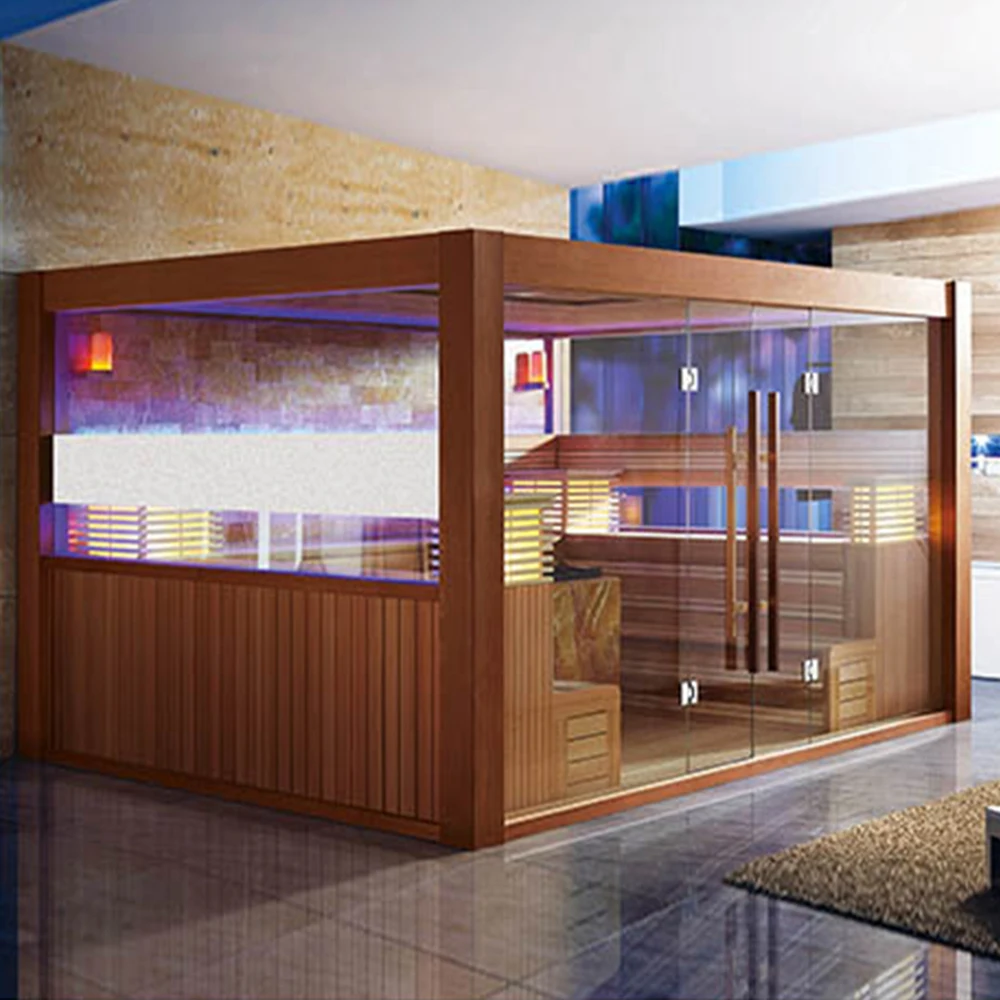 HANSE Manufactures Import Near and Far Infrared Saunas Indoor 6 Person Russian Home Inside Sauna Bath Price
