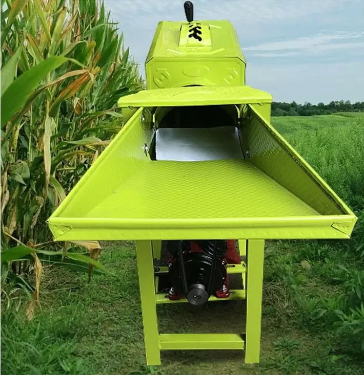 Hot Pure copper motor with a cleaning rate of 95%, household thickened material, fully automatic small corn thresher