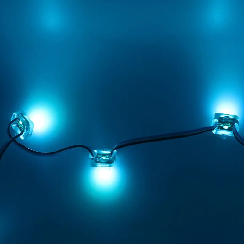 LED Node 12MM Digital RGB Square WS2811 IC Pixel Module String 5V 12V Waterproof 2811 Individually Addressable Light