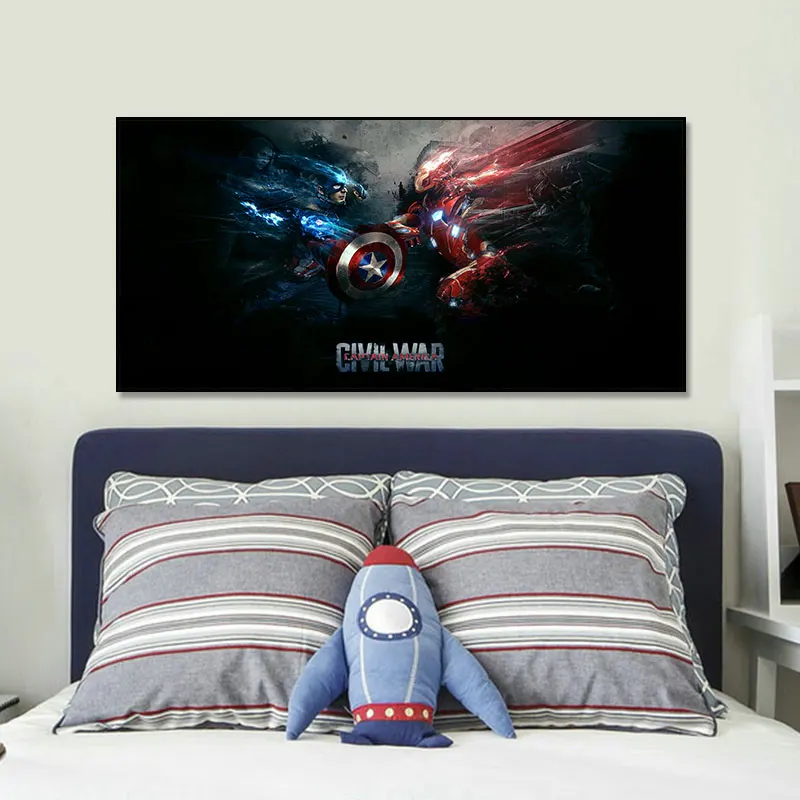 
Good Quality Pictures Living Room Decoration Painting Art Marvel Movie Avengers Canvas Home Decor Painting 