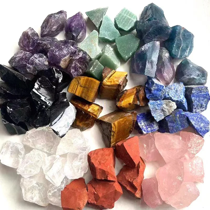 Wholesale Natural Stones Rough Crystal Raw Stone Spiritual Increase Energy Gemstone Various Mixed Material Quartz for Fengshui
