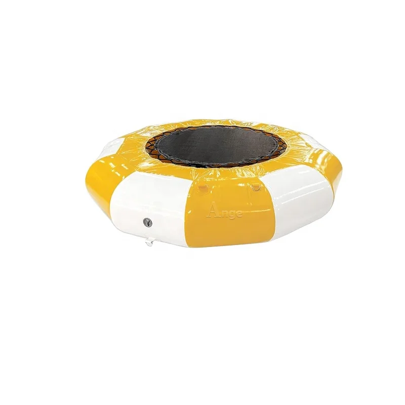 Inflatable Water Trampoline, Recreational Water Bounce , Portable & Heavy Duty Bounce Swimming Platform for Lakes