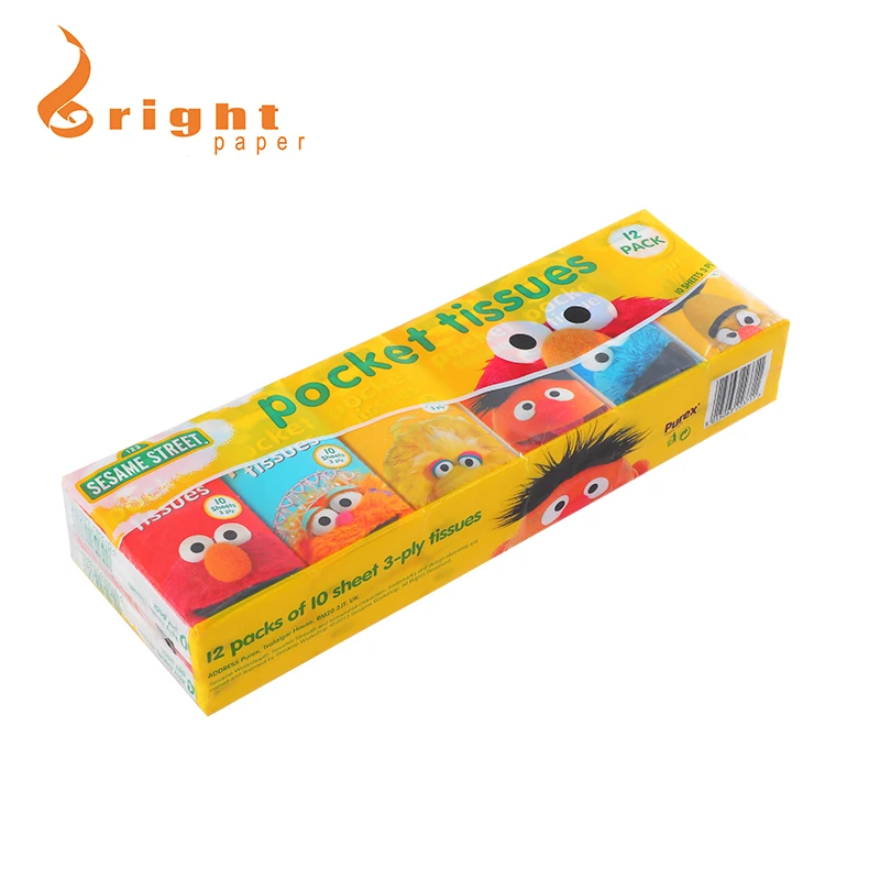 Jiangmen Factory Tissue paper Pocket tissue bulk pocket handkerchief Virgin pulp Bamboo pulp Recycled pulp