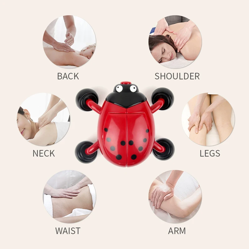 MINI plastic beetle body massage vibrator