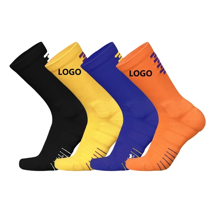 OEM crew men tube calcetines Customize knitted embroidered design made embroidery custom logo cotton sport athletic socks