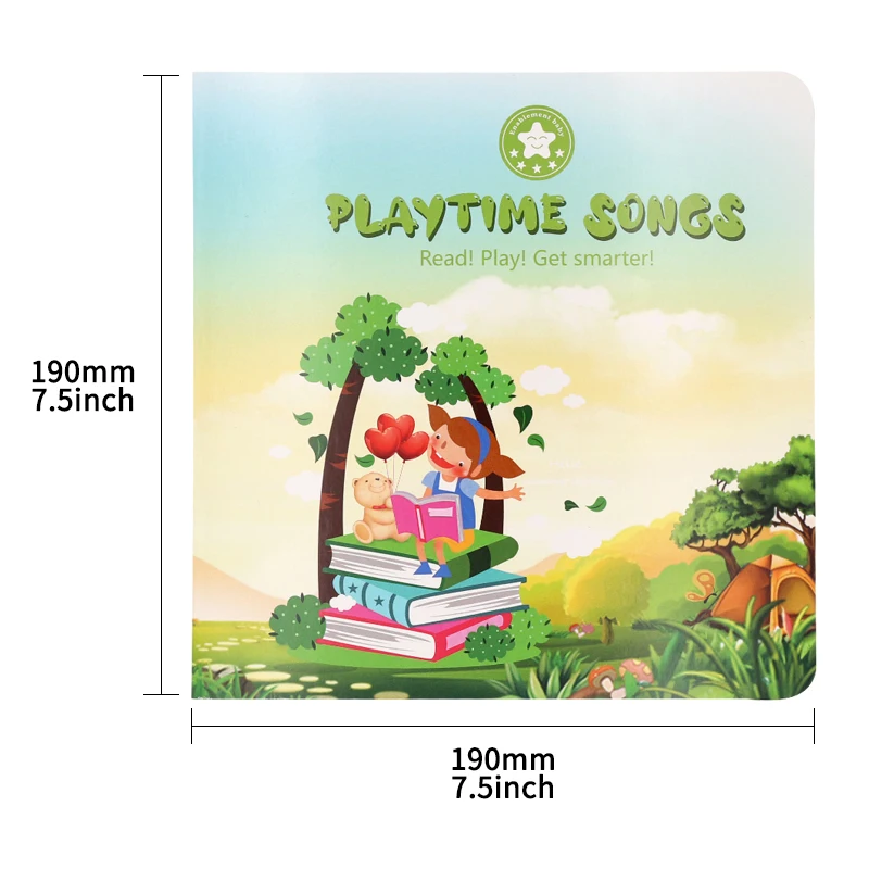 Hot sell children press button sound toy book alphabet game children music book bilingual coated paper children talking book