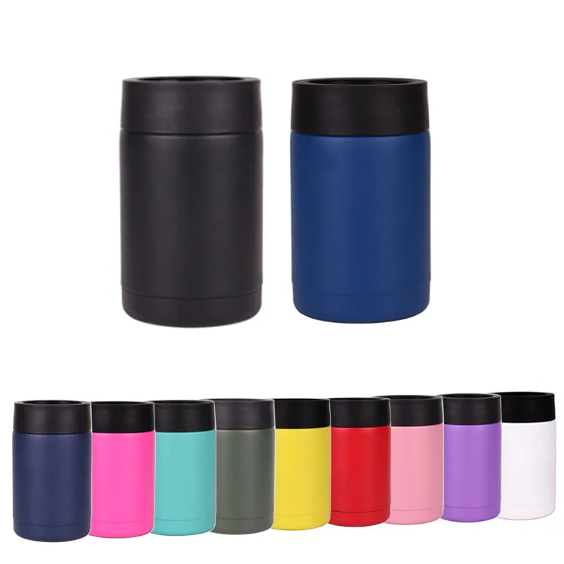 12oz Portable Travel Cup Holder Stainless Steel Double Wall Vacuum insulated Keep Cold Can Cooler Beer Bottle Coolers