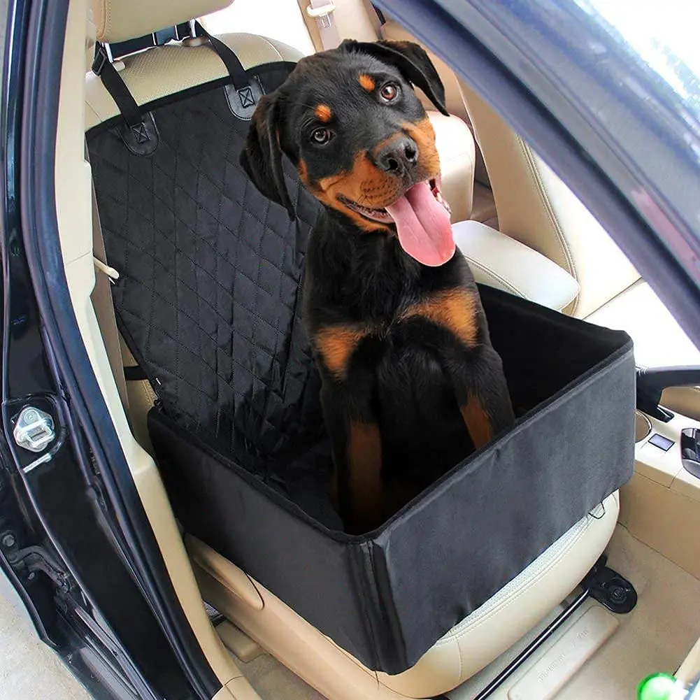 Водонепроницаемые Нескользящие чехлы из ткани Оксфорд для передних сидений автомобиля 600D для сидений авиатора и собак, кошек