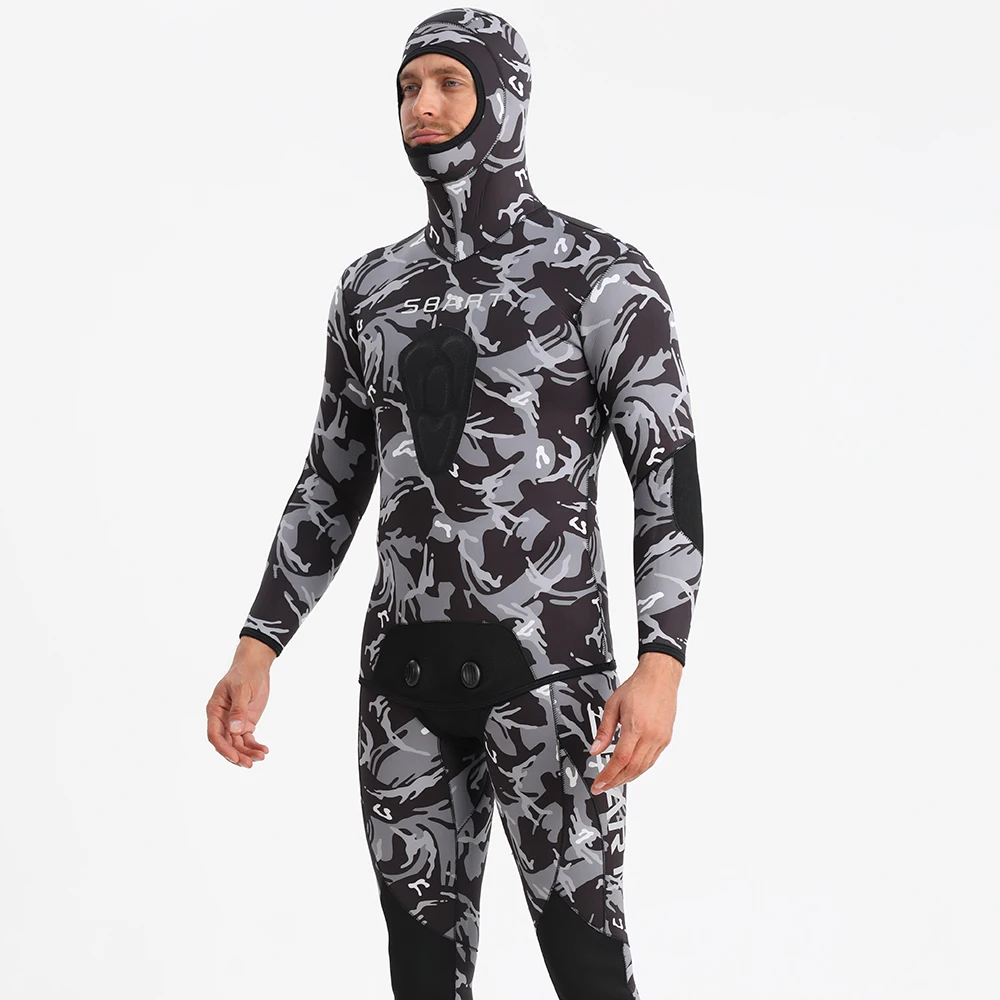 SBART Factory Supply Neoprene Wet Suit Surf Clothing For Kayak Two Piece  Opencell Full Body Snorkeling Spearfishing Wetsuit