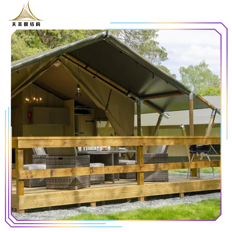 Large safari tent luxury canvas resort for accommodation