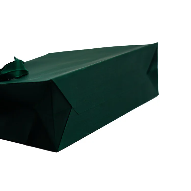 Gigo темно-зеленый бумажный пакет с покрытием упаковка роскошный подарок бутик бумажный мешок