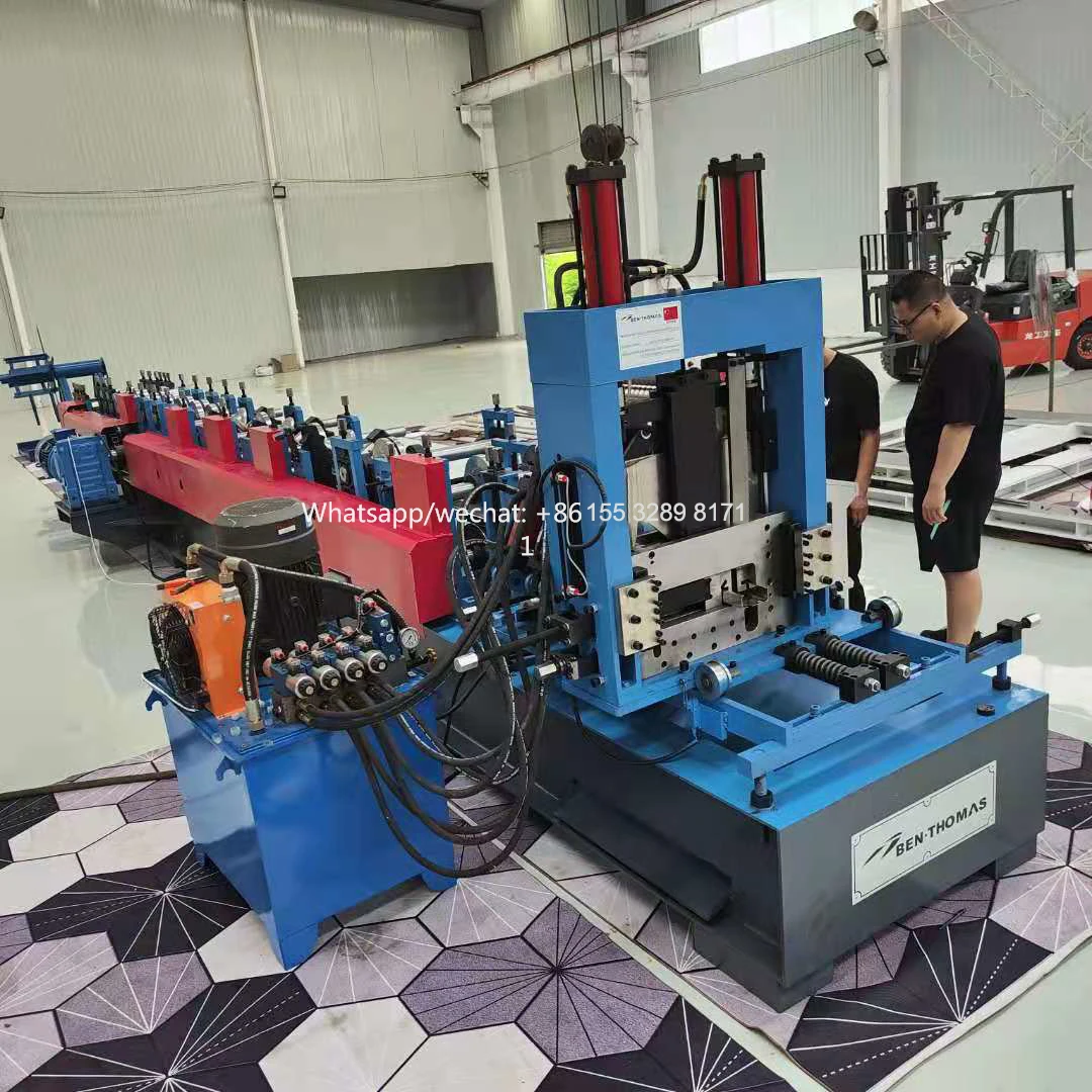 High quality automatic steel z purlin making machine price for selling