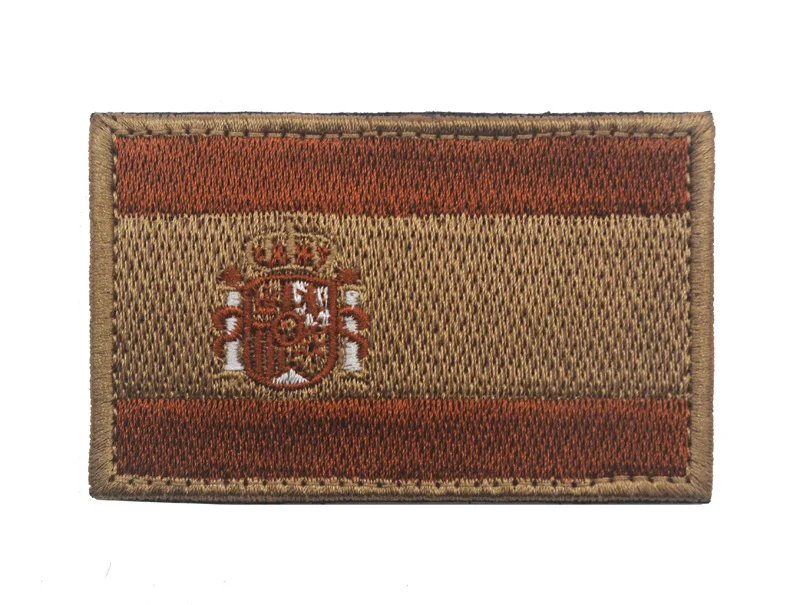 Spanish Flag Armband Other Spain Fabric Embroidered Tactical Morale Patch with Hook Loop Fastener