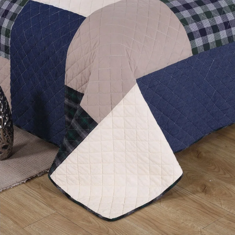 polyester summer quilt100% cotton High Quality printed handmade bedding sheets set kantha patchwork quilt bedspread