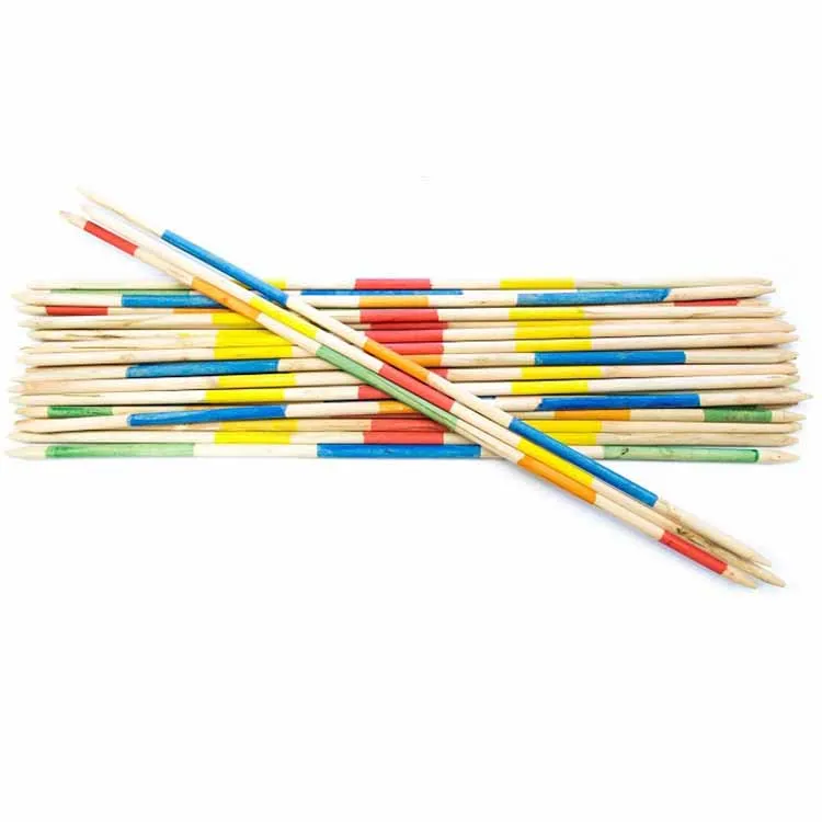 High quality children education Wooden Mikado game set pick up stick Beach game with carry bag