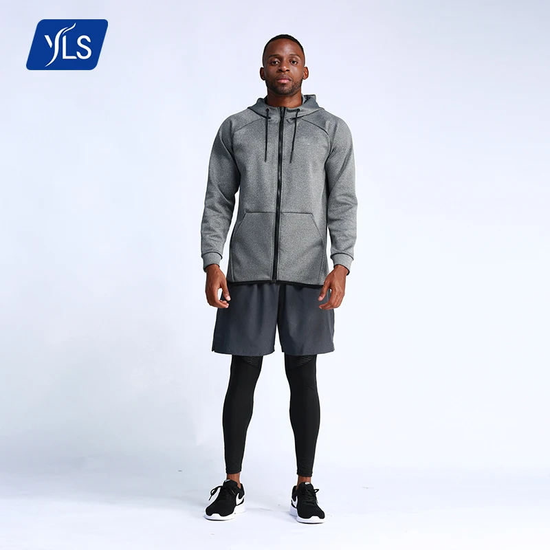 YLS Wholesale Autumn Activewear Lightweight Zip Sport Clothing Blank Running Jacket For Mens