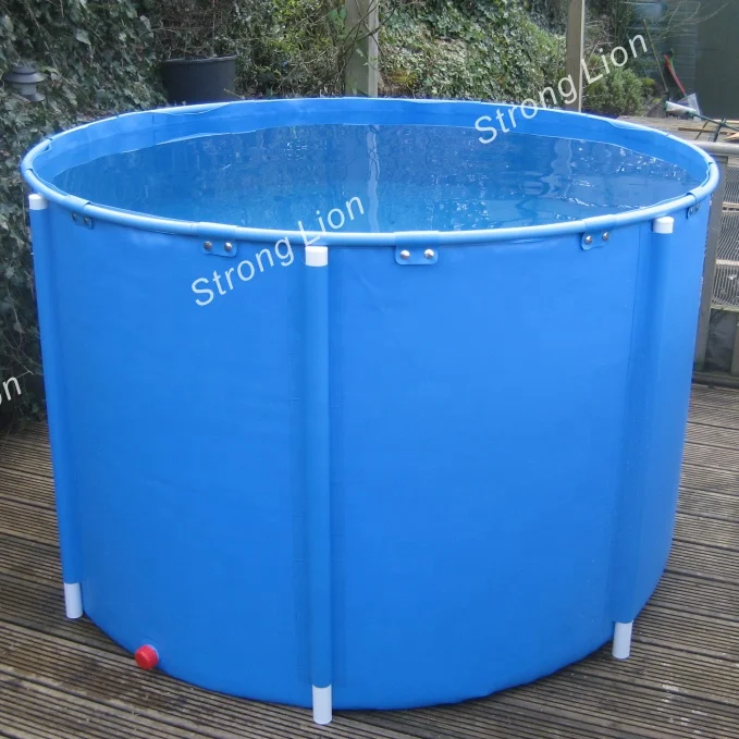 
Pvc Canvas Fish Tank Farming Round Fish Pond Tank Tarpaulin 