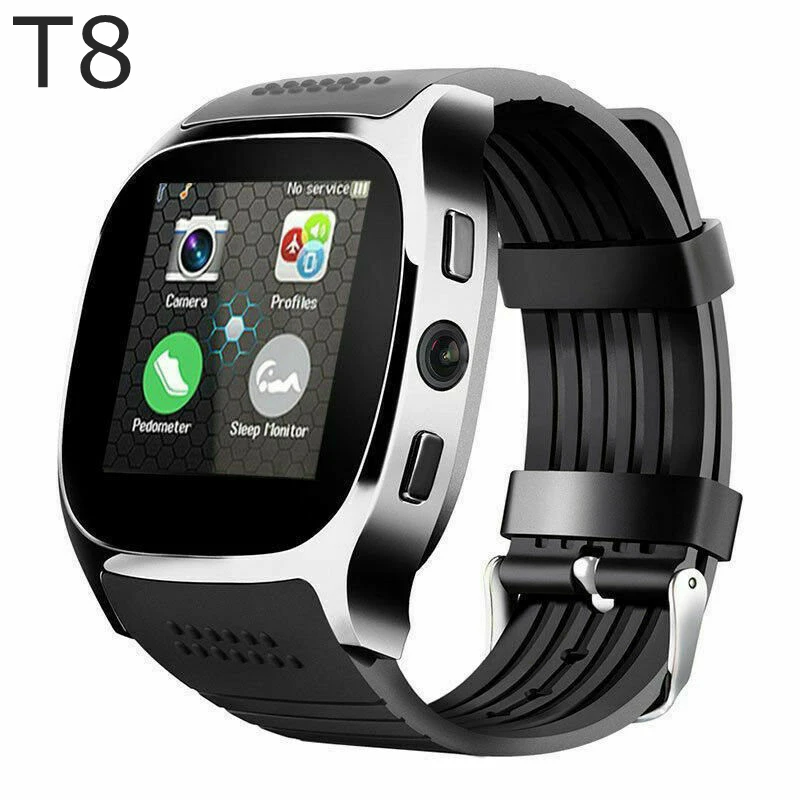 
Innoliance T8 Support Calls Camera Sleep Mobile Phone Videos BT Temperature Monitor SIM Card Cellphone Smartwatch Smart Watch 