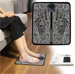 2023 Hot Products TENS Massage Pad Feet Muscle Stimulator Massage Mat Electric Vibrating EMS Foot Massager