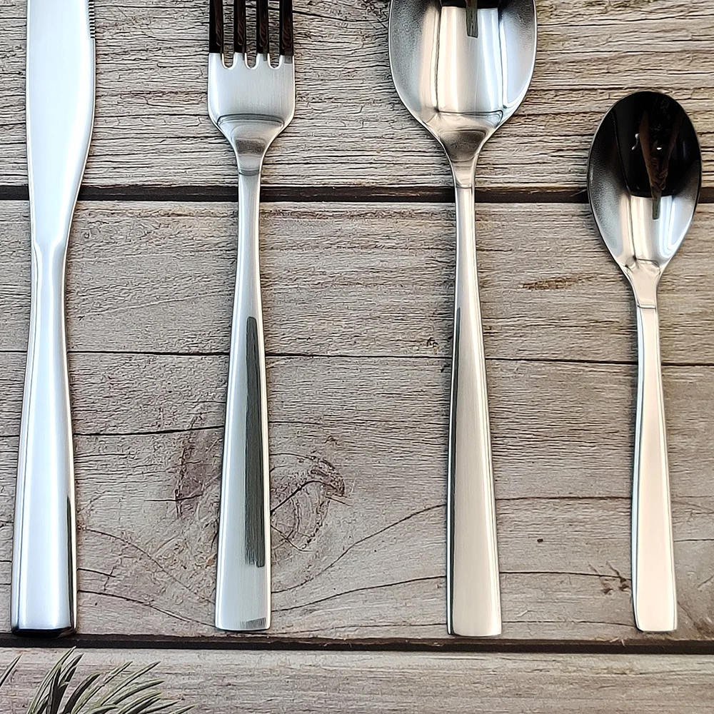 Modern Cutlery 4 Pcs Stainless Steel Spoon Knife Fork Serving Flatware Cutlery Dinner Sets Dinnerware Sets