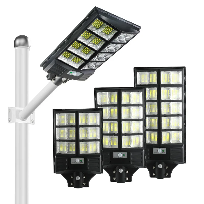 Outdoor Solar Street Lamp With Remote Control Waterproof Garden 2000W 600W 800W 1000W Solar Street Light