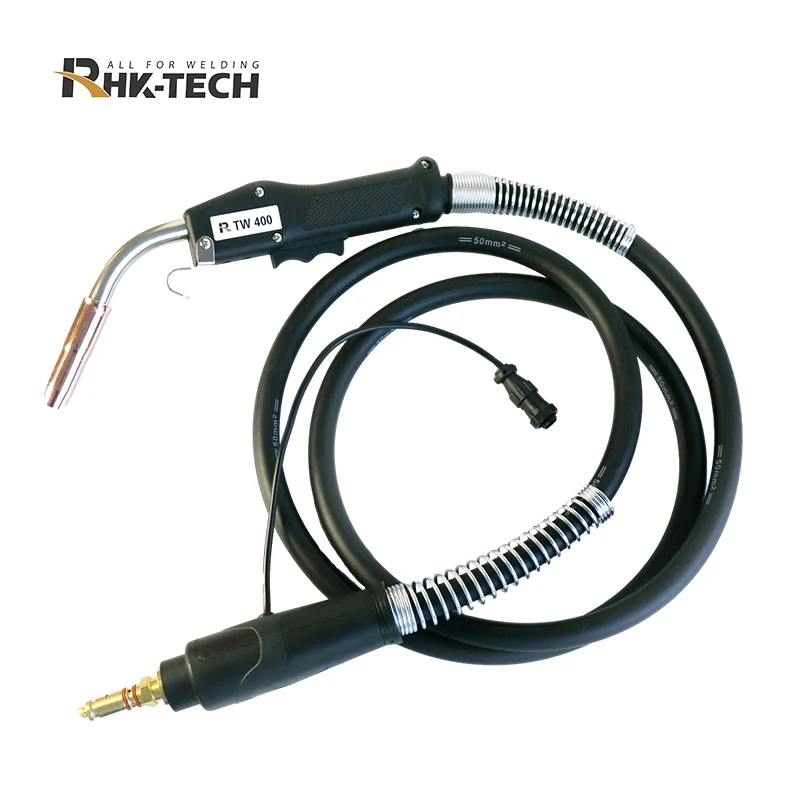 Портативная Сварочная горелка RHK TW400 с газовым охлаждением 400 Ампер CO2 TW MIG континентальным адаптером для