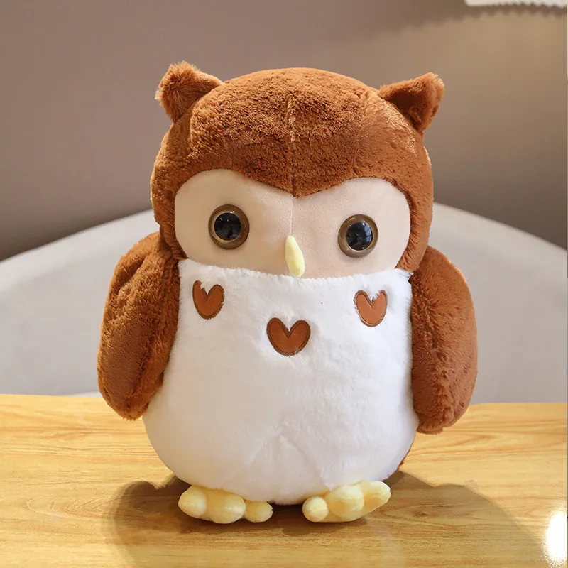CE/ASTM Certified 2024 Unisex Cute Owl Pillow Hot Selling Plush Toy Home Decoration School Customized Stuffed Animal Decorative