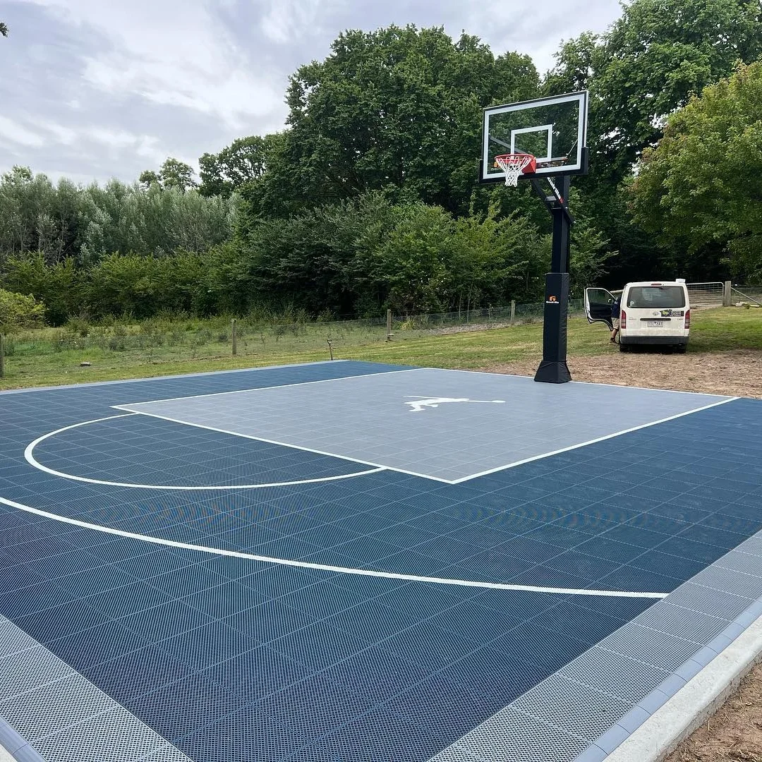 Interlocking backyard outdoor basketball court flooring tiles material