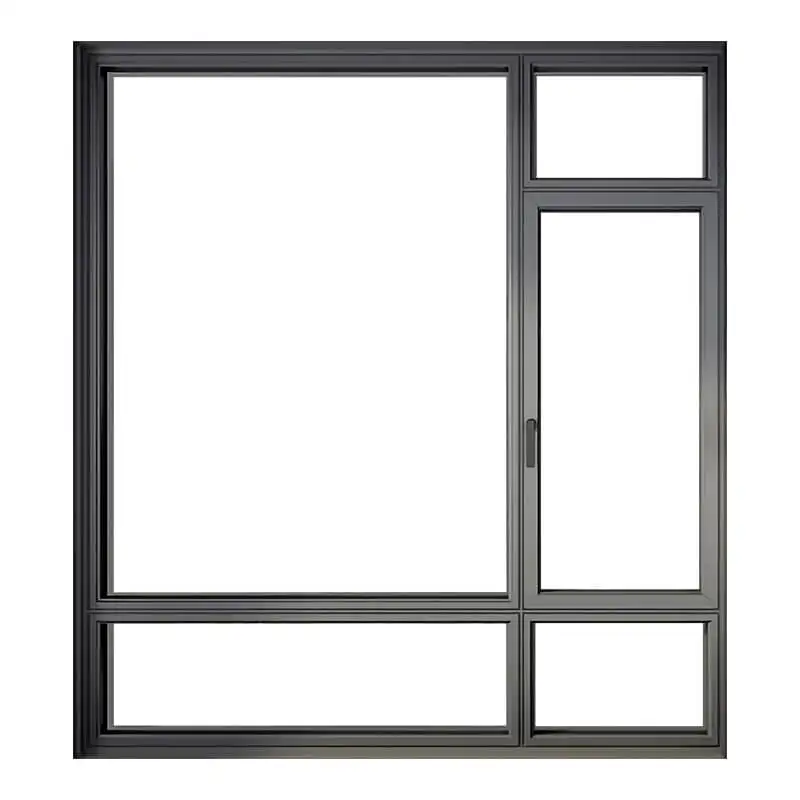 Aluminum Frame Double Glass Double Glazing Casement Windows Aluminium OEM Thermal Break Casement Window
