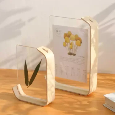 4x6 Picture Frame Made of Solid Wood Base & High-definition Acrylic Covers Table Top Desktop Display Frame