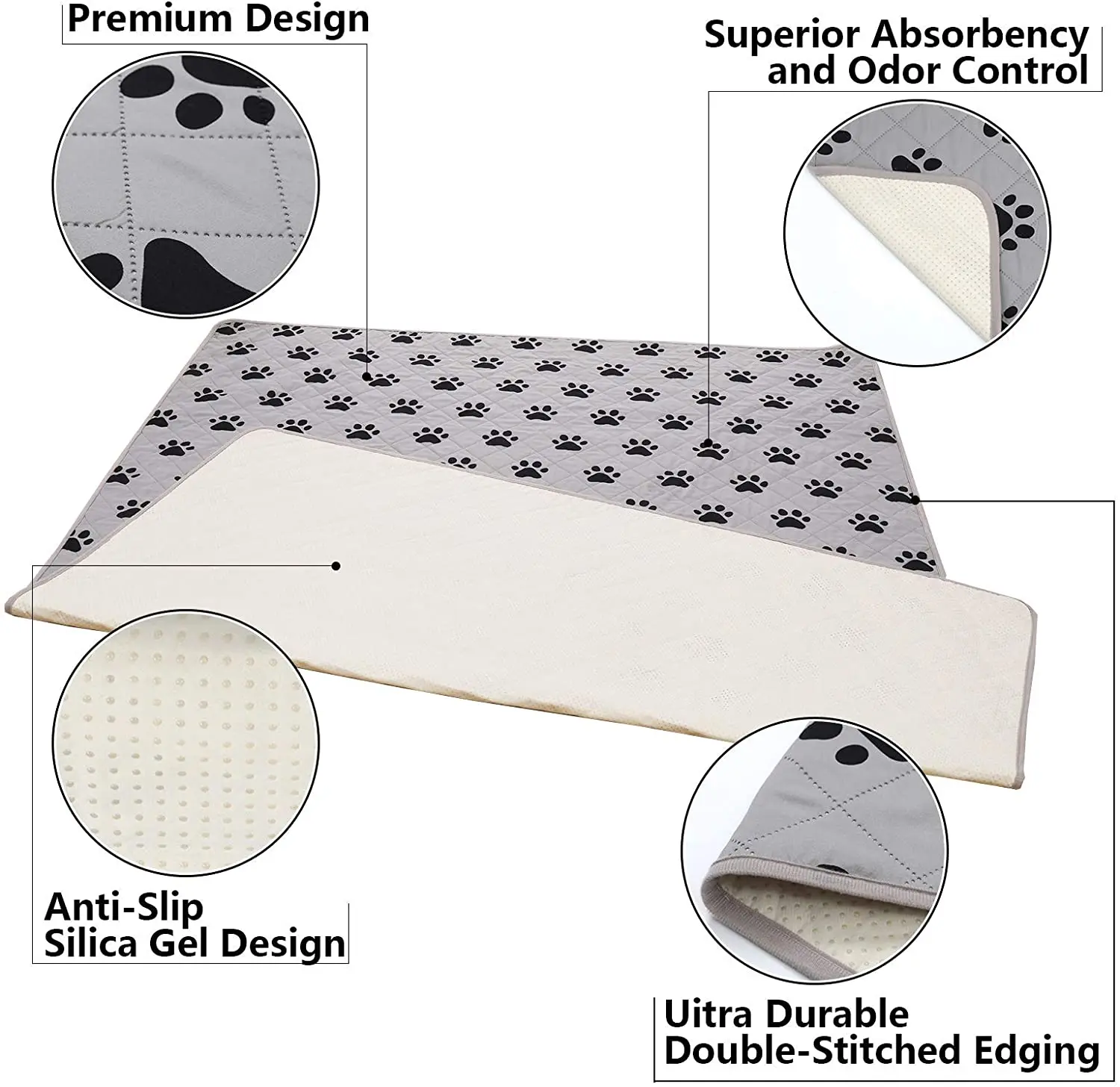 YK Фабрика Прямая оптовая продажа моющиеся большие впитывающие подушечки для мочи для щенков коврик для дрессировки собак Подушка для мочи домашних животных