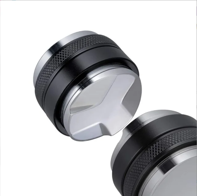 Stainless Steel 51/53/58mm Coffee Tamper Distributor Black Silver Round Tamper Espresso Macarron Coffee Tools