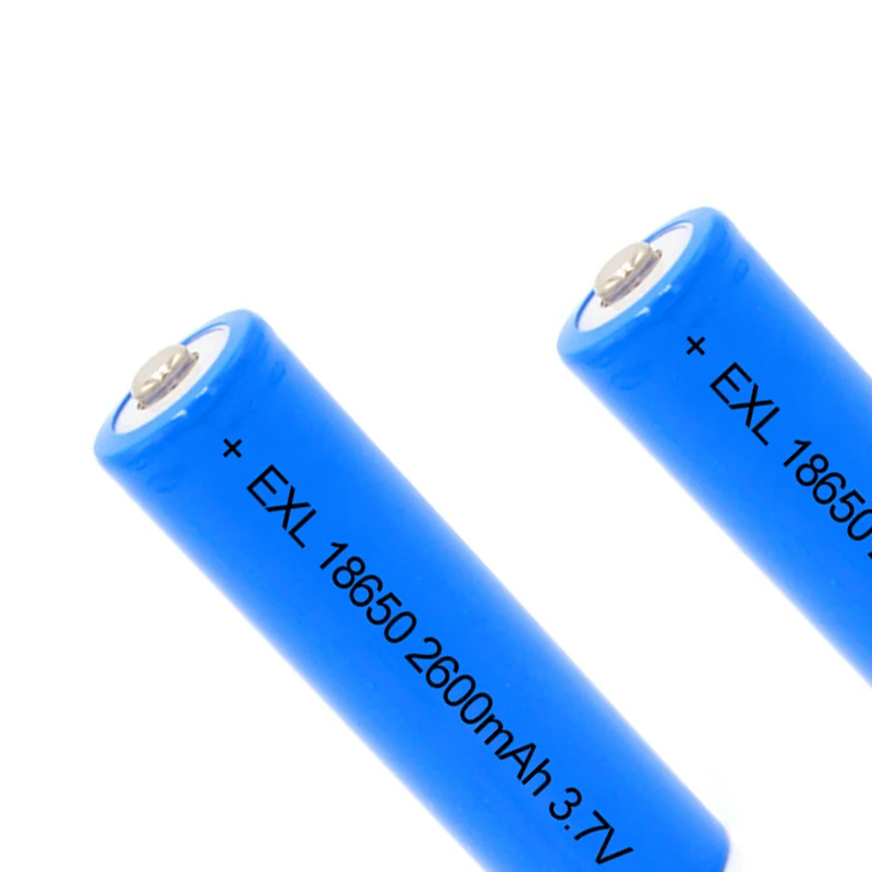 Li-ion 18650 battery rechargeable batteries 2600mah 3.7v