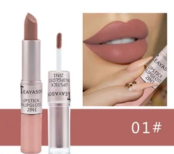 Private Label Multi Color Makeup Matte Waterproof 2in1Liquid Lipstick With Lipstick